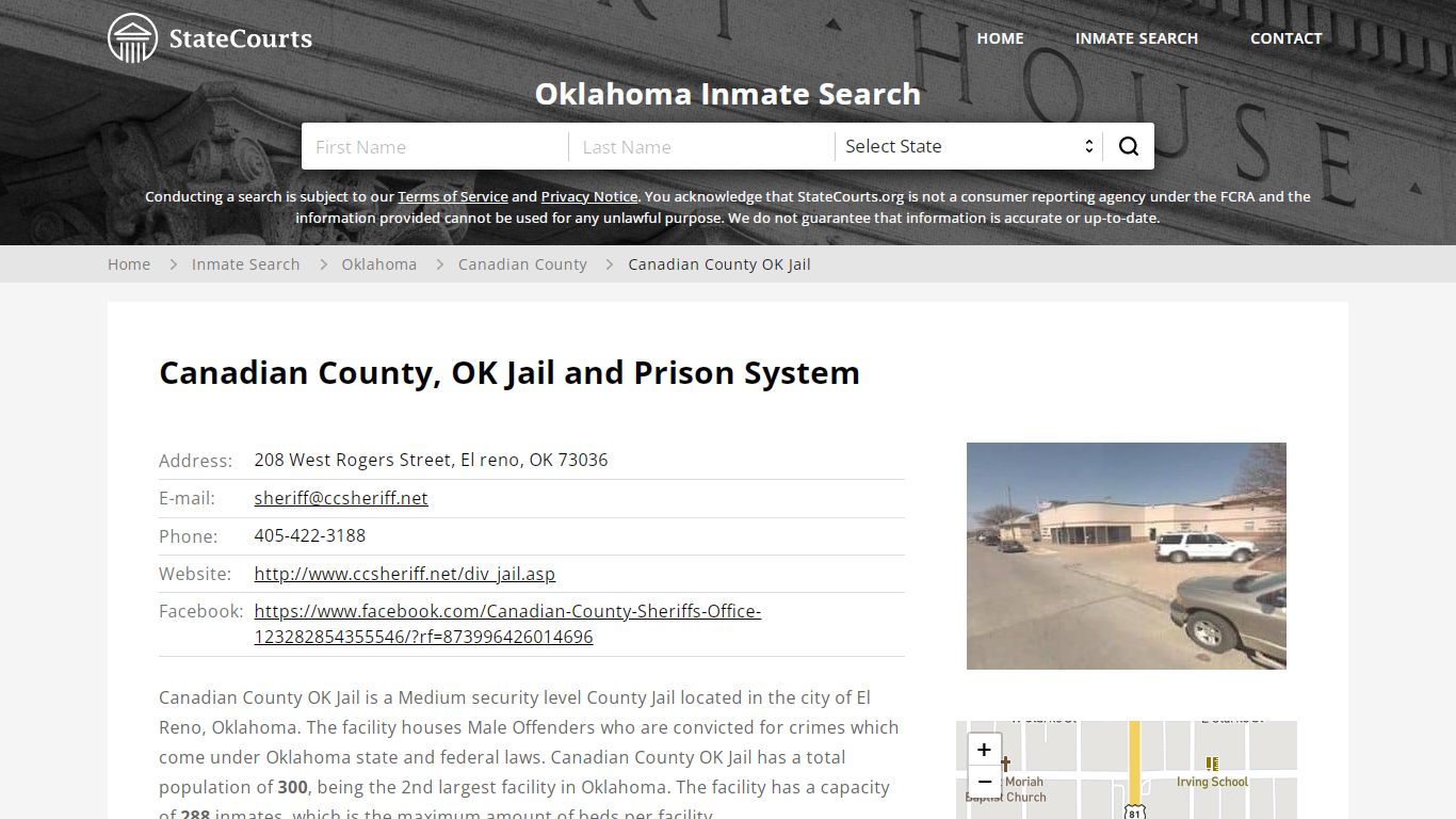 Canadian County OK Jail Inmate Records Search, Oklahoma ...